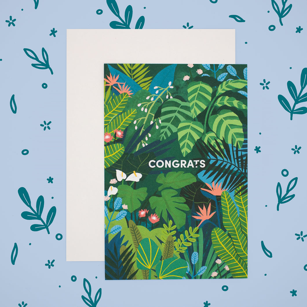 It's a Jungle Congrats Card
